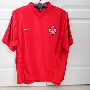 Vintage Authentic Nike Canada Basketball Shooting Shirt Sz M